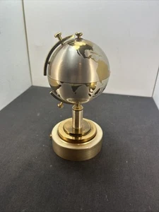 Global Gold Cigarette Dispenser World Map 8” T Musical “Around The World” - Picture 1 of 6