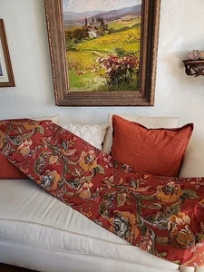 2010 Pottery Barn Vanessa Palampore Tischläufer Blumen Herbst Herbst 18"x90" - Bild 1 von 8