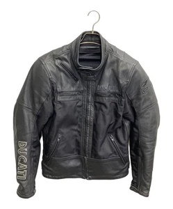 DUCATI Motorcycle Leather Jacket Size: M Men Black - Picture 1 of 10