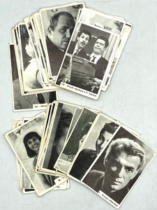 LOTTO 45 FIGURINE ATTORI DEL CINEMA CANTANTI Supercarta 1965 Mina Audrey Modugn - Picture 1 of 6