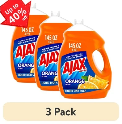 Ajax Ultra Dish Soap 3pk - Triple Action, Orange Scent, 145oz - Image 1 of 4