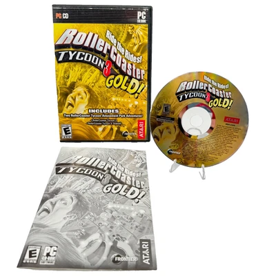 RollerCoaster Tycoon 3: GOLD! (PC CD-ROM, Windows, 2006) Atari - Excellent Cold - Image 1 of 4