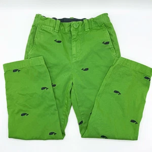 Crewcuts Embroidered Whale Pants Green Blue Vintage - Kids US 6 - Picture 1 of 7