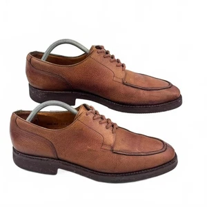 Crockett & Jones Montagu Made in England Derby in pelle marrone grana pesante UK 8,5E - Foto 1 di 10