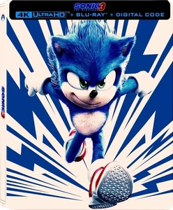 Sonic The Hedgehog 3 [4K Steelbook + Blu-Ray + Digital Copy] - Foto 1 di 1