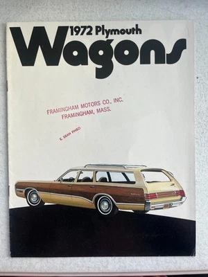 Plymouth Station Wagons 1972 satélite suburbano distribuidor color folleto de ventas  Foto 1 de 4