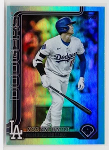 SHOHEI OHTANI 2025 Topps Update Nod and Smile Aqua Rainbow Foil SP #US84 - Bild 1 von 2