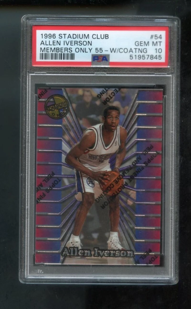 Allen Iverson 10 Graded Basketball Trading Cards & Accessories for