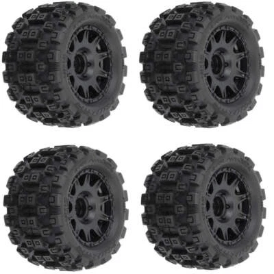 Pro-Line 1/18 Badlands MX 1.85" Mounted Tires (4) Arrma Granite / Typhon Grom - Image 1 of 2