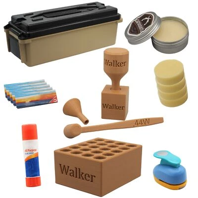 Antiguo kit de cartucho de papel Walker Deluxe Foto 1 de 4