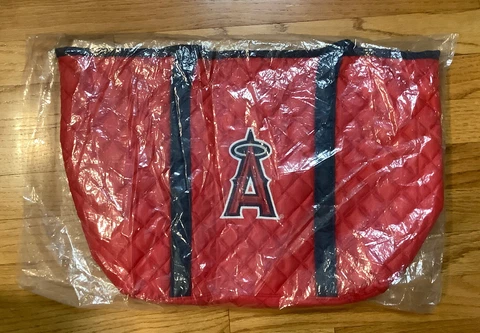 Los Angeles Angels Mother's Day Red Quilt Zipper Top Tote Bag SGA -- Brand New! Cover