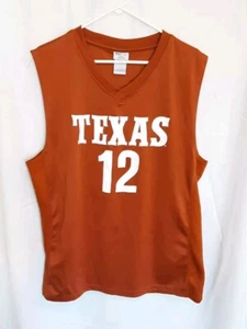Texas Longhorns #12 Jersey Tank Top Pro Edge Men's Size XL - J1 - Picture 1 of 4
