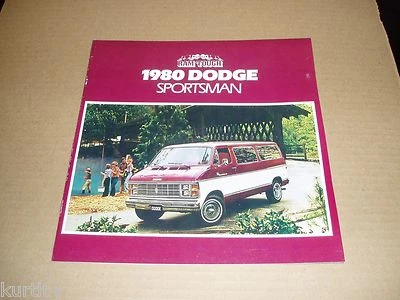 Dodge Van B100 B200 B300 1980 Sportsman folleto de ventas 12 páginas ORIGINAL Foto 1 de 3