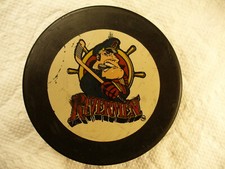 IHL Peoria Rivermen '95-96 Final League Team Souvenir Hockey Puck Collect Pucks