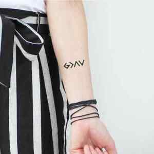 Temporary Tattoo -  Set of 4  God is Greater Than My Highs and Lows 