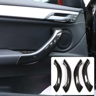 Estilo de fibra de carbono para BMW X1 F48 2016-2021 X2 F47 2018-2021 moldura de manija de puerta Foto 1 de 4