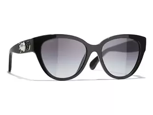 Chanel 5477-A C622/S6 Damen Sonnenbrille schwarz/grau Farbverlauf 56 x 18 x 140 - Bild 1 von 6