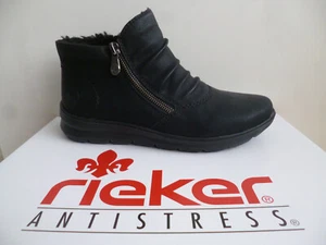 Rieker Damen Stiefeletten Stiefel Winterstiefel Boots Schuhe schwarz Z0051 - Bild 1 von 9