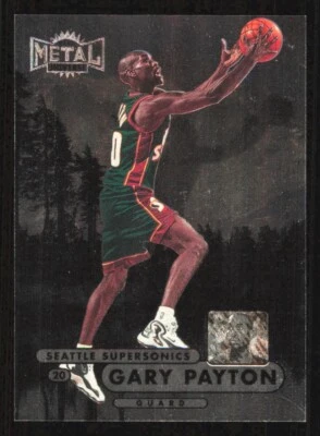 1997 Metal Universe GARY PAYTON card SEATTLE SUPERSONICS Oregon State Beavers - Image 1 of 2