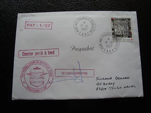 TAAF - enveloppe 16/1/1987 (cy57) (timbre de france) - Picture 1 of 1