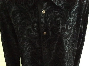 HUGO BOSS Runway Couture TUX Paisley 100% Cotton Long Sleeved Small - Picture 1 of 10