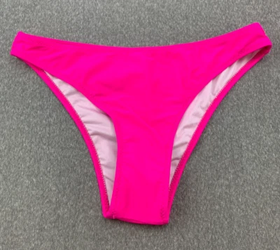 HIpster Bikini Swimsuit Bottoms Womens size L Neon Pink Smooth Silky  80s Fun - Изображение 1 из 4