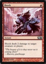 1x Shock - Foil LP, English MTG Magic 2012 (M12)
