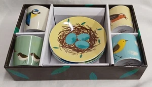 Magpie Birdy Espresso Cups & Saucers - Picture 1 of 9