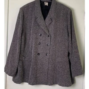 VINTAGE ASHLEY STEWART DAMEN BLAZER MIT FISCHGRÄTMUSTER GRÖSSE 26 - Bild 1 von 11