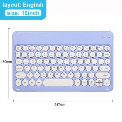 Keyboard Case Cover Mouse For Samsung Galaxy Tab A9+ A8 S9 FE/S9 S8 S7 S6 Lite - Image 1 of 4