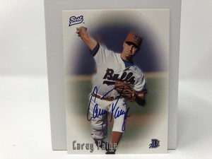 1996 Best Autographs Carey Paige Auto Durham Bulls 
