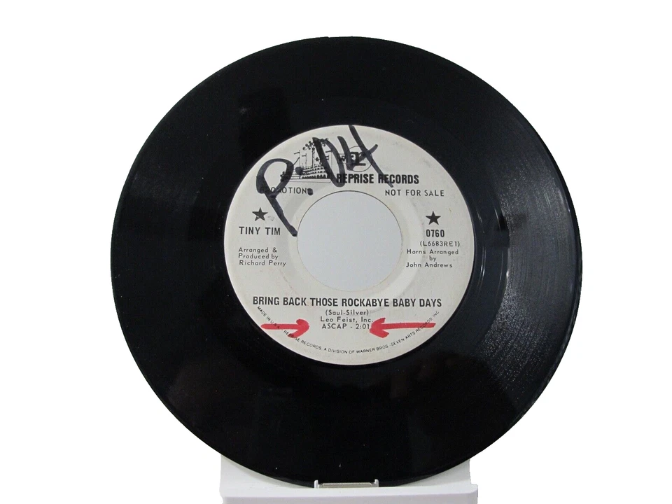 45 RECORD - TINY TIM - BRING BACK THOSE ROCKABYE DAYS - Image 1 of 1