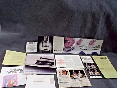 Cuisinart DLC-8 Food Processor Book Manual Instructions Blades Attachment Recipe - Image 1 of 4