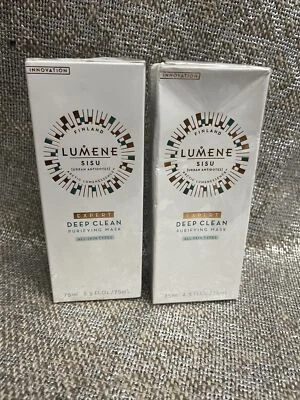 Mascarilla purificadora de limpieza profunda 2 Lumene Sisu Expert 2,5 fl oz 75 ml nueva Foto 1 de 2