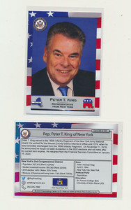2020 United States Congress Fascinating Cards New York Peter T King #359