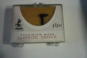 Aguja de repuesto estéreo vintage FIFE Precision hecha con doble zafiro 1359 - Imagen 1 de 2