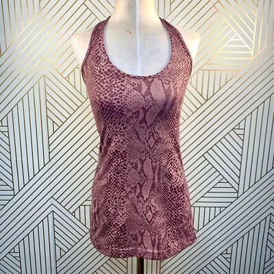 Regata Lululemon Cool Racerback Desert Snake Berry Multi Rosa Vermelha Tamanho 4 - Imagem 1 de 4