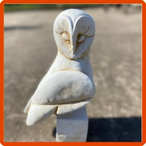 Statua da giardino per esterno interno scultura civetta in cemento pietra 30CM - Foto 1 di 3