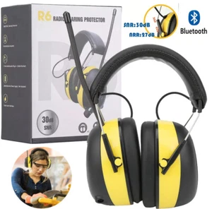 30dB Digital FM Radio Headphones Ear Protection Safety Ear Muffs Electronic US - Picture 1 of 12