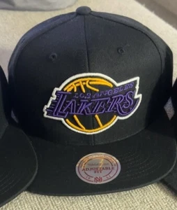 Mitchell & Ness Los Angeles Lakers Neon Logo Adjustable Snapback Hat Cap 12amrun - Picture 1 of 2