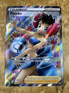 Pokemon SWSH Battle Styles Phoebe Trainer Full Art 161/163 Mint Never Played - Picture 1 of 4