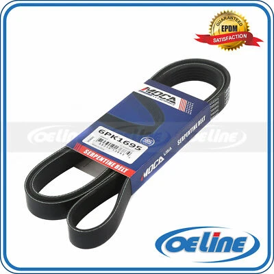 Fit BMW 328d X3 X5 Hyundai Sonata Ford Mustang EPDM Serpentine Belt 6PK1695 - Image 1 of 4