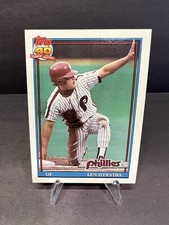 1991 Topps Len Dykstra Baseball Card #345