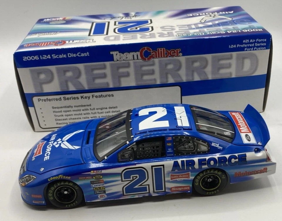 KEN SCHRADER 2006 #21 TEAM CALIBER AIR FORCE PREFERRED SERIES AUTOGRAPH 1/24 NIB - Image 1 of 1