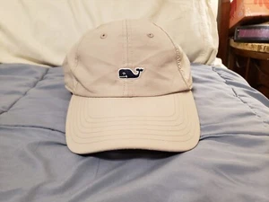 Vineyard Vines Whale Lightweight Beige Strapback Hat Cap RV Outdoors Fun - Picture 1 of 7