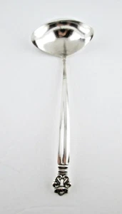 ACORN by Georg Jensen Sterling Silver Gravy Ladle Double Spout 8" - Picture 1 of 13