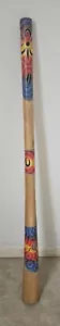 More details for vintage hardwood australian didgeridoo hand painted design of goanna 51&quot; (130cm)