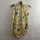 Unbranded Infinity Scarf Womans One Size Geometric Yellow Polyester