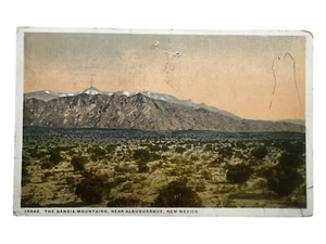 Postcard Sandia Mountains, Albuquerque New Mexico Posted - Picture 1 of 2