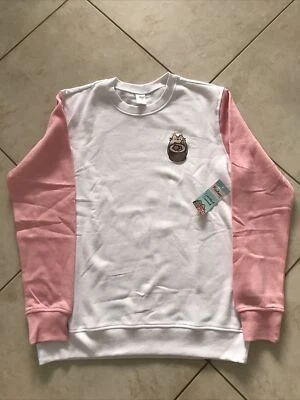Pusheen Colorblock Culturefly Cuello Redondo Pullover Sudadera Suéter PEQUEÑO Foto 1 de 2